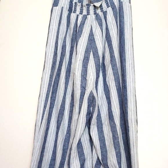 Rails Teresa Cannes Stripe Jumpsuit Linen Jumpsuit Blue White Size XS - Picture 8 of 16